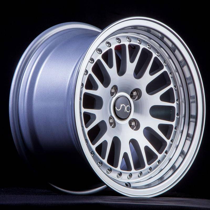 JNC Wheels Rim JNC001 Silver Machined Face 15x9 4x100/4x114.3 ET10