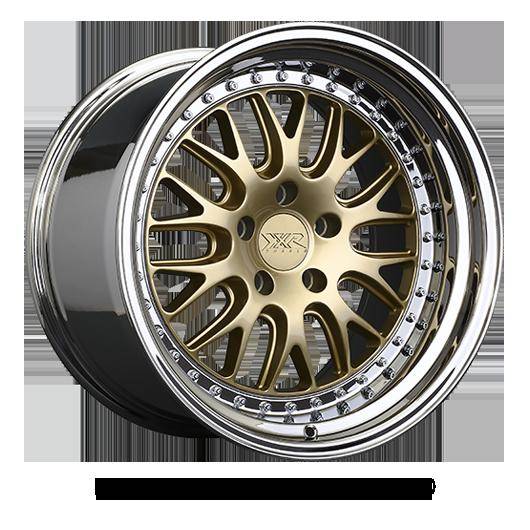 XXR Wheels Rim 570 18x8.5 5x114.3 ET35 73.1CB Hyper Gold / Platinum Lip