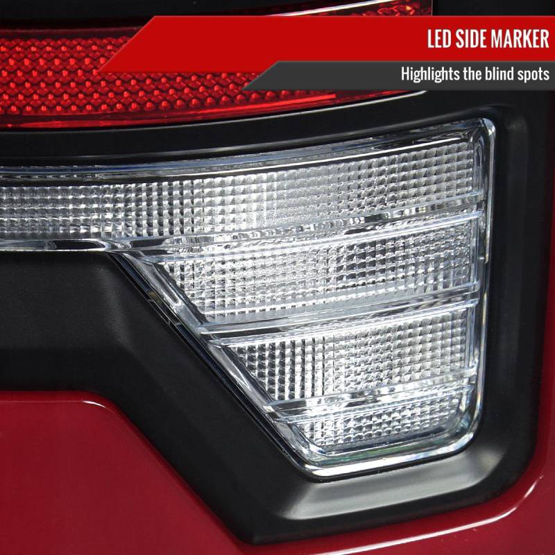 Spec D Dodge Ram Red Led Bar Tail Lights