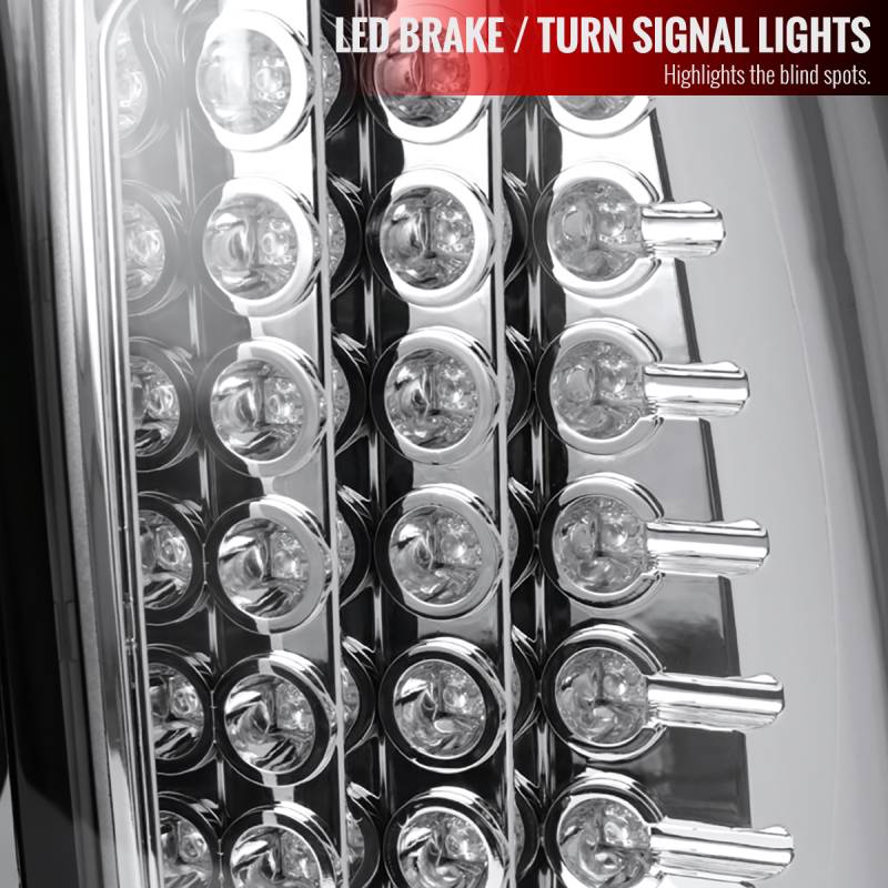 2003 2006 Chevy Silverado Chrome Euro Tail Lights LT SIV03 TM