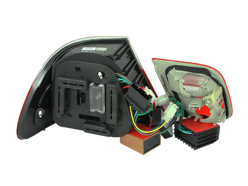 Anzo 1999 2001 Bmw 3 Series E46 2dr Led Taillights Redsmoke 2pc 