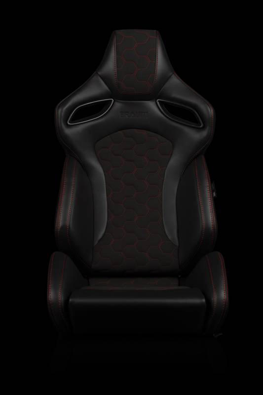 BRAUM Racing Orue S Series Sport Seats - Honeycomb Alcantara (Red ...