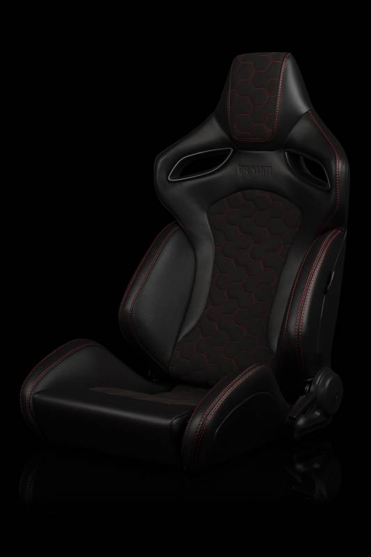 BRAUM Racing Orue S Series Sport Seats - Honeycomb Alcantara (Red ...