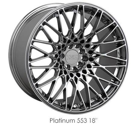 XXR Wheels - XXR Wheel Rim 553 17X9.25 5x100/5x114.3 ET22 73.1CB Platinum