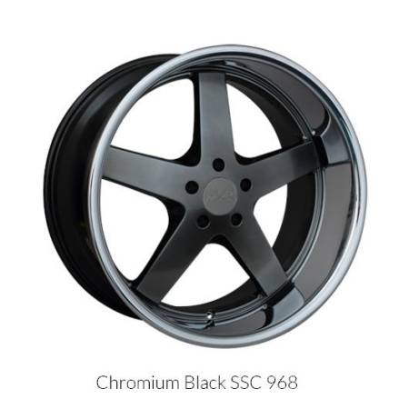 XXR Wheels - XXR Wheel Rim 968 17X9 5x114.3 ET35 73.1CB Chromium Black / SSC
