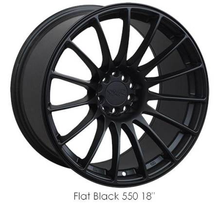XXR Wheels - XXR Wheel Rim 550 17X8.25 5x100/5x114.3 ET19 73.1CB Flat Black