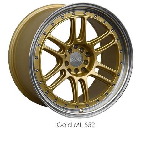 XXR Wheels - XXR Wheel Rim 552 18X10 5x100/5x114.3 ET36 73.1CB Gold / ML