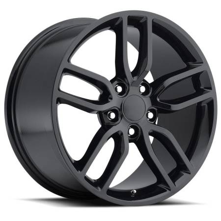 Factory Reproductions Wheels - FR Series 26 Replica C7 Corvette Wheel 17X8.5 5X4.75 ET56 70.3CB Gloss Black