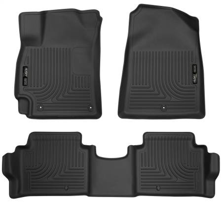 Husky Liners - Husky Liners 2017 Hyundai Elantra Weatherbeater Black Front and Second Row Floor Liners