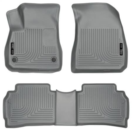 Husky Liners - Husky Liners 2016 Chevy Malibu WeatherBeater Front and 2nd Seat Gray Floor Liners
