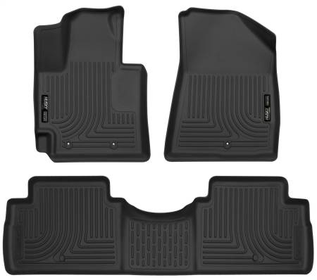 Husky Liners - Husky Liners 2016 Kia Soul Weatherbeater Black Front & 2nd Seat Floor Liners (Footwell Coverage)