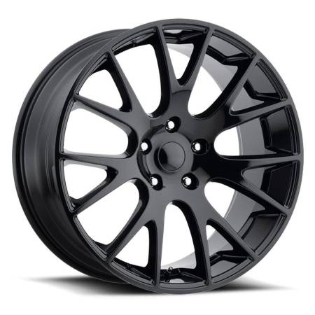 Factory Reproductions Wheels - FR Series 70 Replica Hellcat Wheel 22X10 5X5 ET45 71.5CB Gloss Black