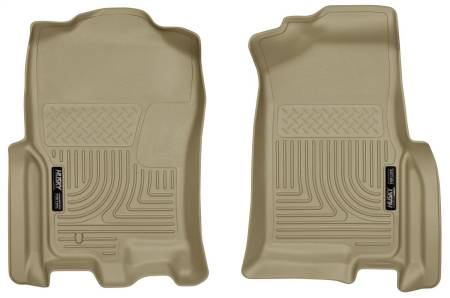 Husky Liners - Husky Liners 07-10 Ford Expedition / Lincoln Navigator WeatherBeater Tan Front Floor Liner