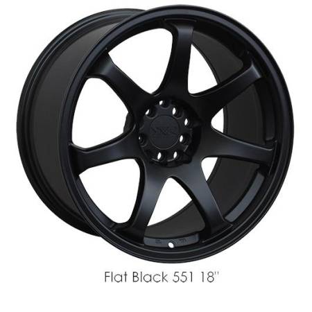 XXR Wheels - XXR Wheel Rim 551 15X8 4x100/4x114.3 ET21 73.1CB Flat Black