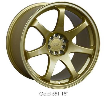 XXR Wheels - XXR Wheel Rim 551 17X8.25 4x100/4x114.3 ET22 73.1CB Gold