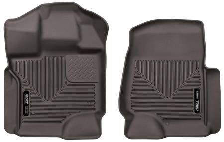 Husky Liners - Husky Liners 15-17 Ford F-150 SuperCrew Cab X-Act Contour Cocoa Front Floor Liners