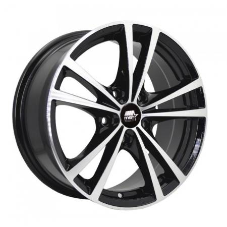MST Wheels - MST Wheels Rim Saber 15x6.5 5x114.3 ET45 72.69CB Glossy Black w/Machined Face