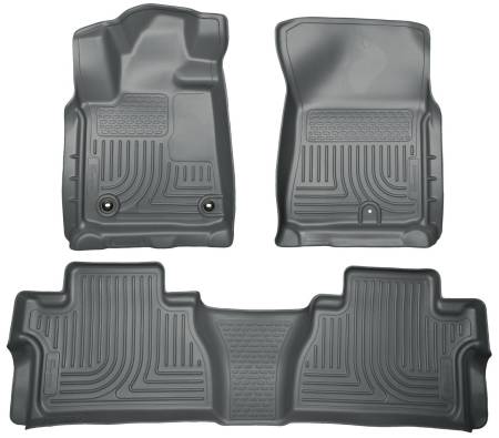 Husky Liners - Husky Liners 14 Toyota Tundra Weatherbeater Grey Front & 2nd Seat Floor Liners