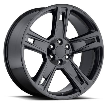 Factory Reproductions Wheels - FR Series 34 Replica Silverado/Sierra Wheel 22x9 6X5.5 ET24 78.1CB Gloss Black
