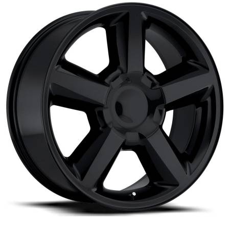 Factory Reproductions Wheels - FR Series 31 Replica Chevy Tahoe Wheel 22X9 6X5.5 ET30 78.1CB Gloss Black
