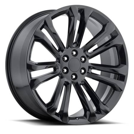Factory Reproductions Wheels - FR Series 55 Replica GMC Wheel 22X9 6X5.5 ET24 78.1CB Gloss Black