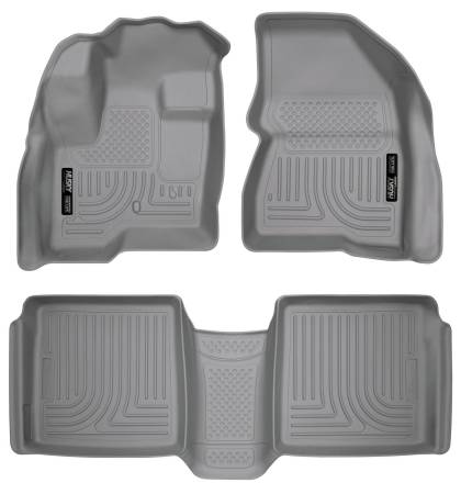 Husky Liners - Husky Liners 09-12 Ford Flex/10-12 Lincoln MKT WeatherBeater Combo Gray Floor Liners
