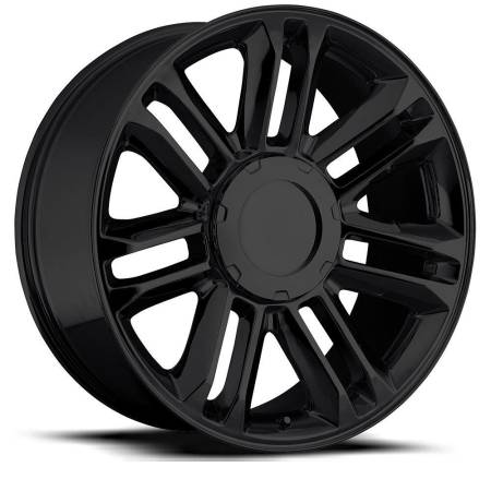 Factory Reproductions Wheels - FR Series 39 Replica Escalade Wheel 22X9 6X5.5 ET31 78.1CB Gloss Black
