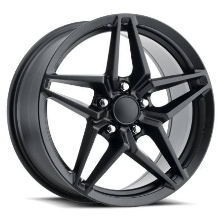 Factory Reproductions Wheels - FR Series 29 Replica Corvette ZR1 Wheel 18X9.5 5X4.75 ET40 70.3CB Satin Black