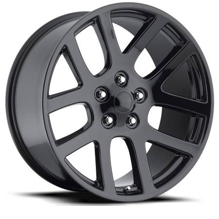 Factory Reproductions Wheels - FR Series 60 Replica Ram 1500 Wheel 20X9 5X5.5 ET25.4 77.8CB Gloss Black