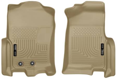 Husky Liners - Husky Liners 2015 Ford Expedition/Lincoln Navigator WeatherBeater Front Tan Floor Liners