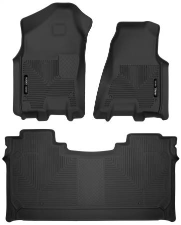 Husky Liners - Husky Liners 2019 Dodge Ram 1500 Crew Cab w/Storage Box Front & 2nd Seat X-Act Contour Floor Liners
