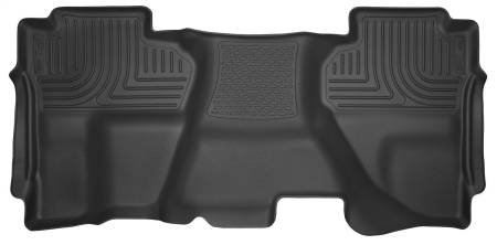 Husky Liners - Husky Liners 14-15 Chevy Silverado Double Cab X-Act Contour Black 2nd Row Floor Liners