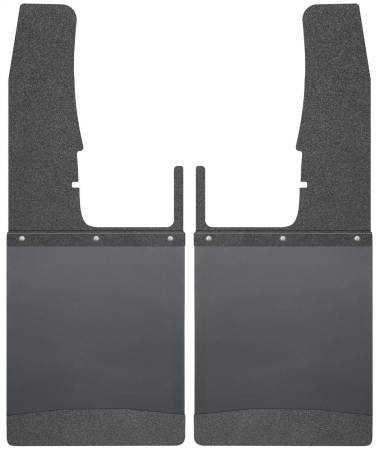 Husky Liners - Husky Liners 09-16 Dodge Ram 1500/2500/3500 12in W Black Top & Weight Kick Back Front Mud Flaps