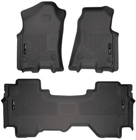 Husky Liners - Husky Liners 2019 Ram 1500 Quad Cab Front & 2nd Seat Weatherbeater Floor Liners