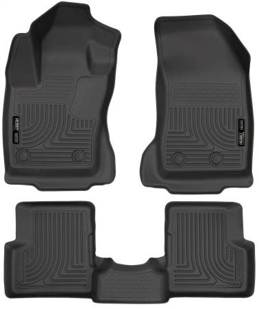 Husky Liners - Husky Liners 2015 Jeep Renegade Weatherbeater Black Front and Second Row Floor Liners