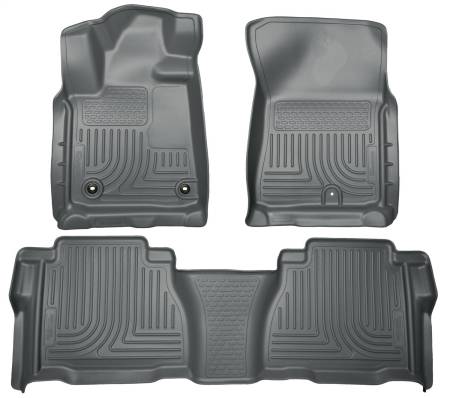 Husky Liners - Husky Liners 12-13 Toyota Tundra Weatherbeater Grey Front & 2nd Seat Floor Liners
