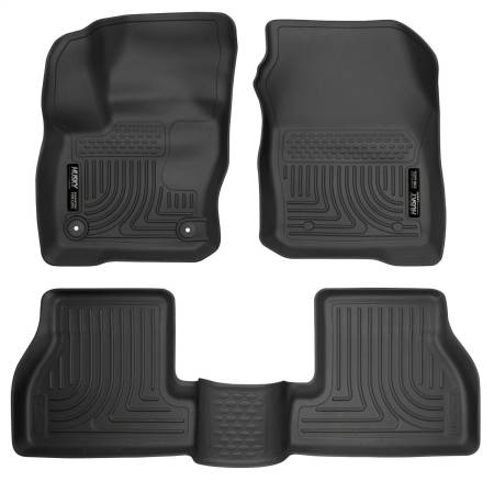 Husky Liners - Husky Liners 2016 Ford Focus Weatherbeater Front and 2nd Seat Floor Liners - Black