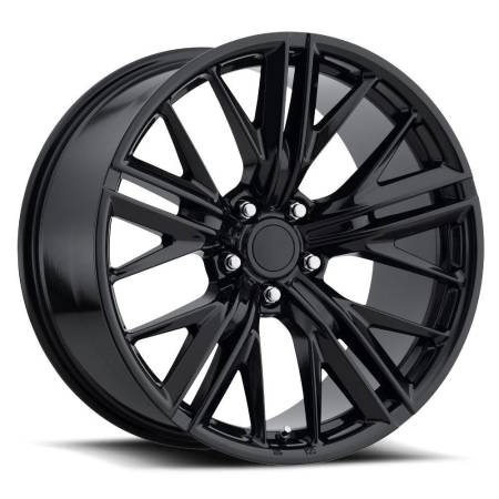 Factory Reproductions Wheels - FR Series 28 Replica Camaro Z28 Wheel 20X10 5X120 ET32 66.9CB Gloss Black