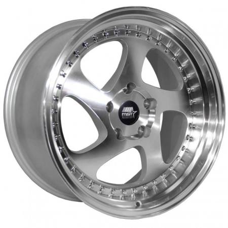 MST Wheels - MST Wheels Rim MT15 18x9.5 5x114.3 ET35 73.1CB Silver w/Machined Face