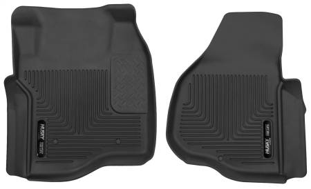 Husky Liners - Husky Liners 11-12 Ford F250/F350/F450 Series Reg/Super/Crew Cab X-Act Contour Black Floor Liners