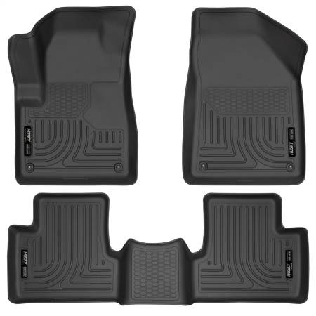 Husky Liners - Husky Liners 14 Jeep Cherokee WeatherBeater Black Front and Second Seat Floor Liners
