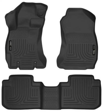 Husky Liners - Husky Liners 14 Subaru Forester Weatherbeater Black Front & 2nd Seat Floor Liners