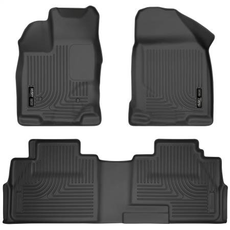 Husky Liners - Husky Liners 07-13 Ford Edge / 07-13 Lincoln MKX Weatherbeater Black Front & 2nd Seat Floor Liners