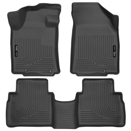 Husky Liners - Husky Liners 2016 Nissan Maxima WeatherBeater Front and Second Row Black Floor Liners