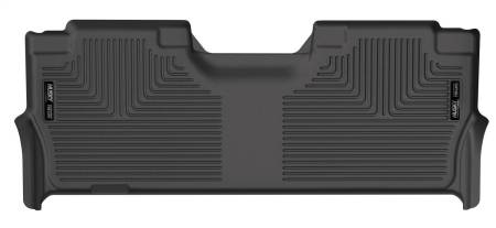 Husky Liners - Husky Liners 2017 Ford Super Duty (Crew Cab) WeatherBeater Black Rear Floor Liners