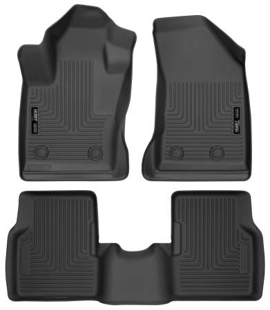 Husky Liners - Husky Liners 2017 Jeep Compass Weatherbeater Black Front & 2nd Seat Floor Liners