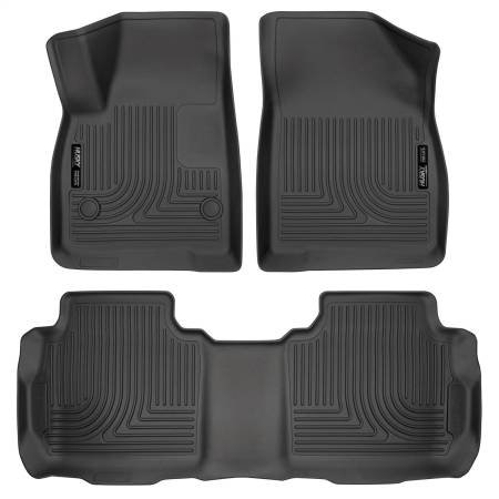 Husky Liners - Husky Liners Weatherbeater 2017 Cadillac XT5 / 2017 GMC Acadia Front & 2nd Seat Floor Liners - Black