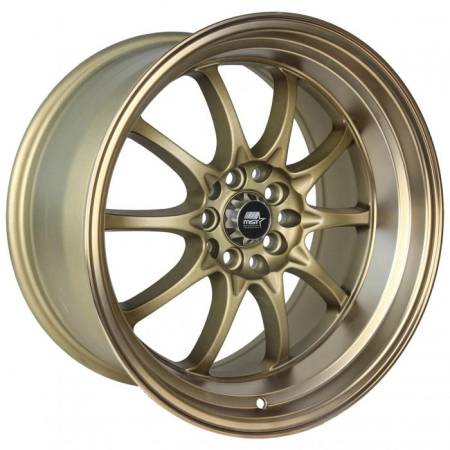 MST Wheels - MST Wheels Rim MT11 15x8.0 4x100/4x114.3 ET0 73.1CB Satin Bronze w/Bronze Lip