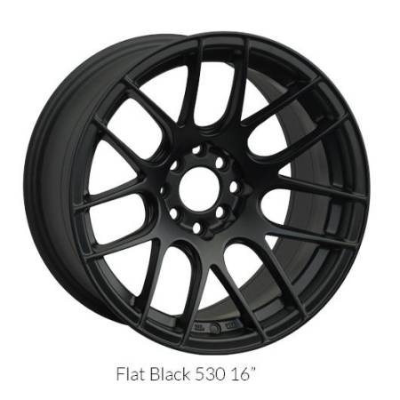XXR Wheels - XXR Wheel Rim 530 16X8.25 4x100/4x114.3 ET0 73.1CB Flat Black