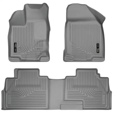 Husky Liners - Husky Liners 07-13 Ford Edge / 07-13 Lincoln MKX Weatherbeater Grey Front & 2nd Seat Floor Liners